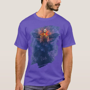 Renaissance. Squelette avec ailes levant T-shirt