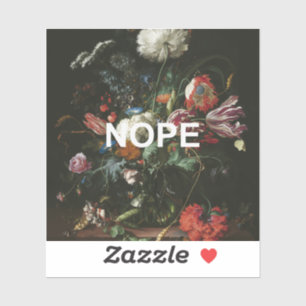 Renaissance Still Life Painting + Fun Nope Text