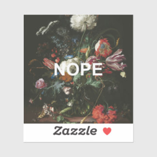 Renaissance Still Life Painting + Fun Nope Text