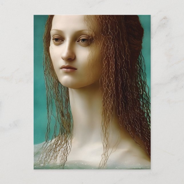 Renaissance style Mermaid Postcard (Front)