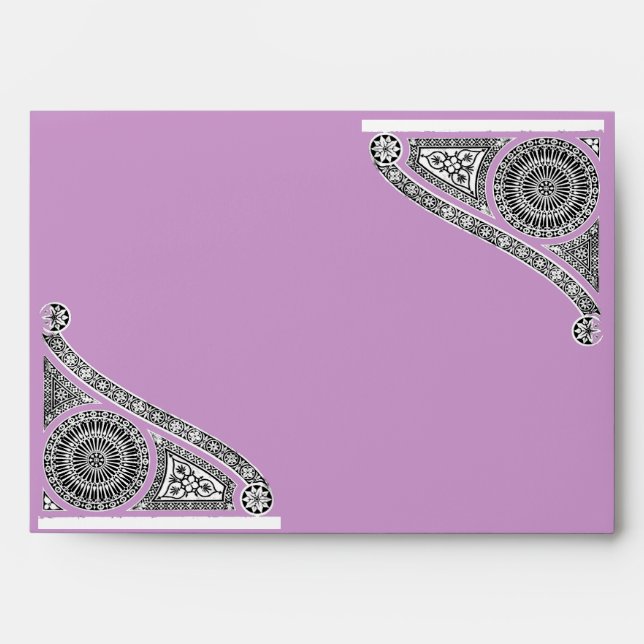 RENAISSANCE , violet ,purple Envelope (Front)