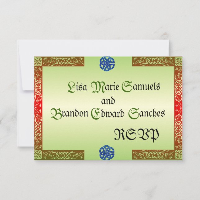 Renaissance Wedding RSVP Cards (Front)