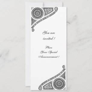 RENAISSANCE ,white Invitation