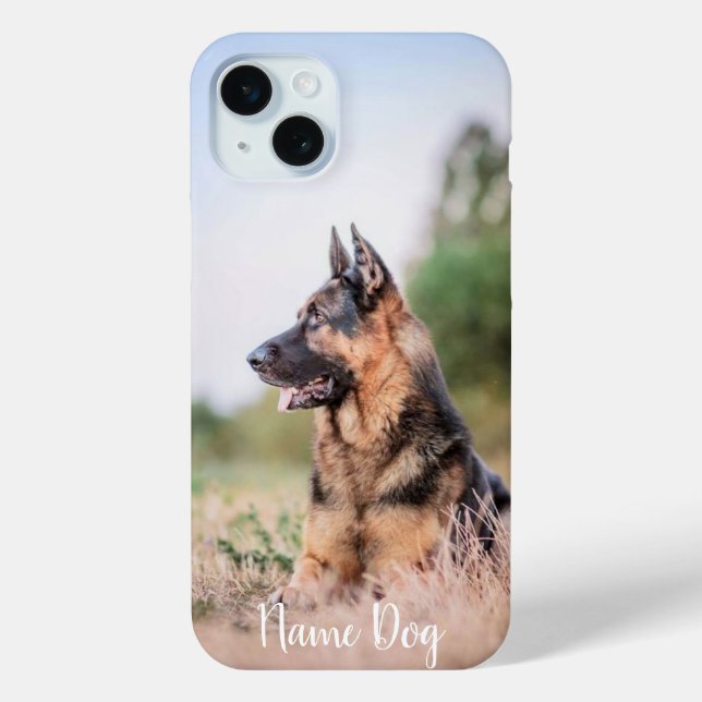 Rename your German Shepherd Dog dog on the phone c Case-Mate iPhone Case (Back)