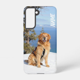 Rename your golden retriever dog on the phone case