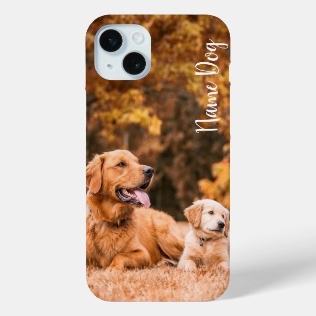 Rename your Golden Retriever on your phone case (Back)