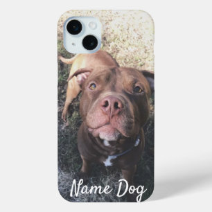 Rename your Pitbull dog on the phone cases