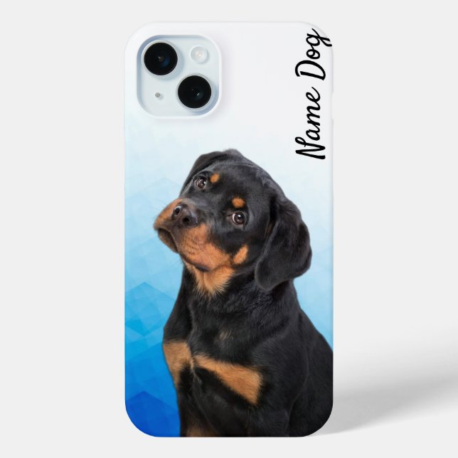 Rename your Rottweiler dog on the phone cases (Back)