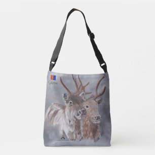 Renar målade acrylic crossbody bag