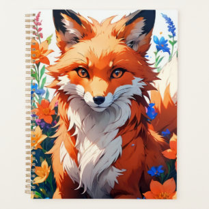 Renard à fleurs