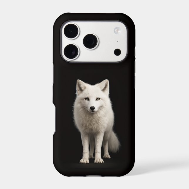 Renard arctique ivoire Black 4 Luxe iPhone 17 Pro (Verso)