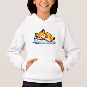 Renard endormi confortablement sur un oreiller Hoo