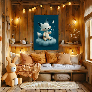 Renard mignon sur nuage Décoration de chambre de b
