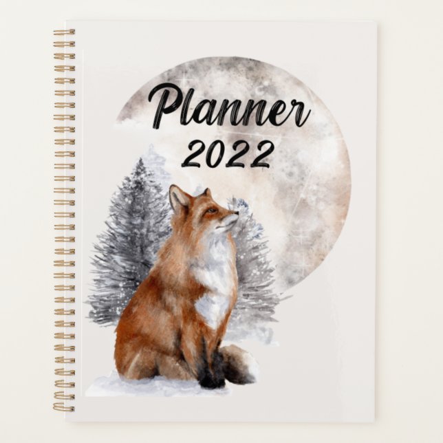 Renard Neige hiver rose (Devant)