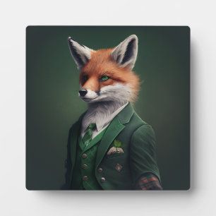 Renard rouge dans une plaque de costume de la Sain
