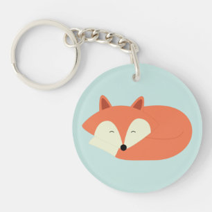 Renard rouge endormi