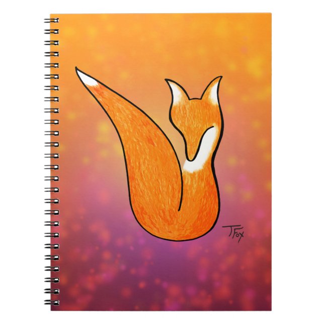 Renard violet Carnet rose (Devant)