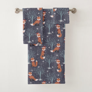 Renards d'hiver mignons
