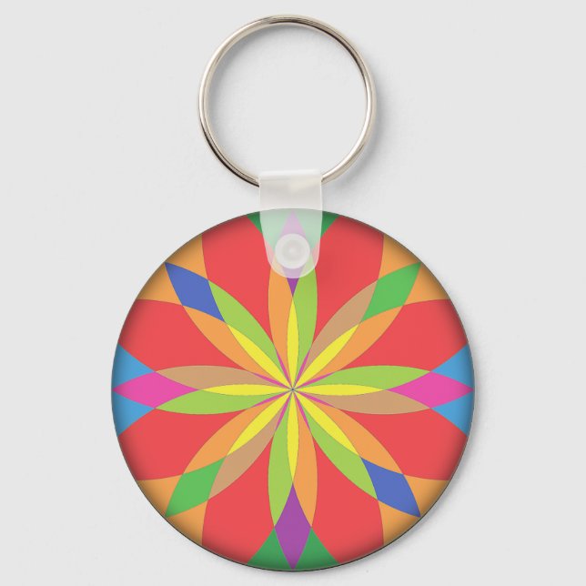 RenascencePub Vibrant Beautiful Colours Keychain! Keychain (Front)
