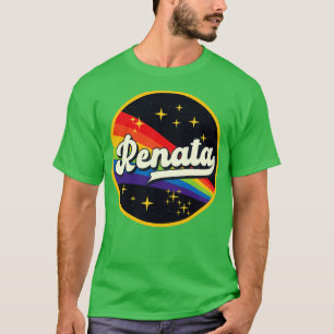 Renata Rainbow In Space Vintage Style T-Shirt