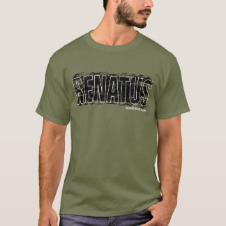 Renatus Black Paint with Tagline T-Shirt