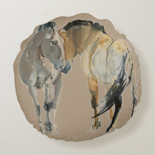 Rencontre Round Pillow