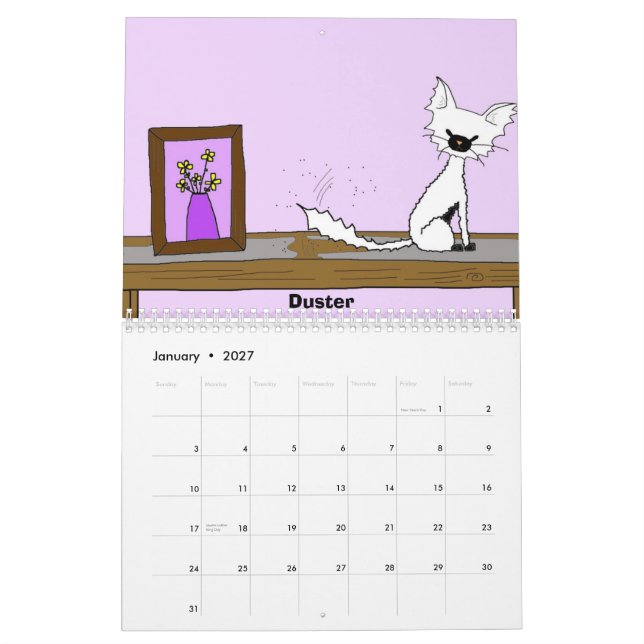Rencontrez miaule le calendrier 2012 (Jan 2027)