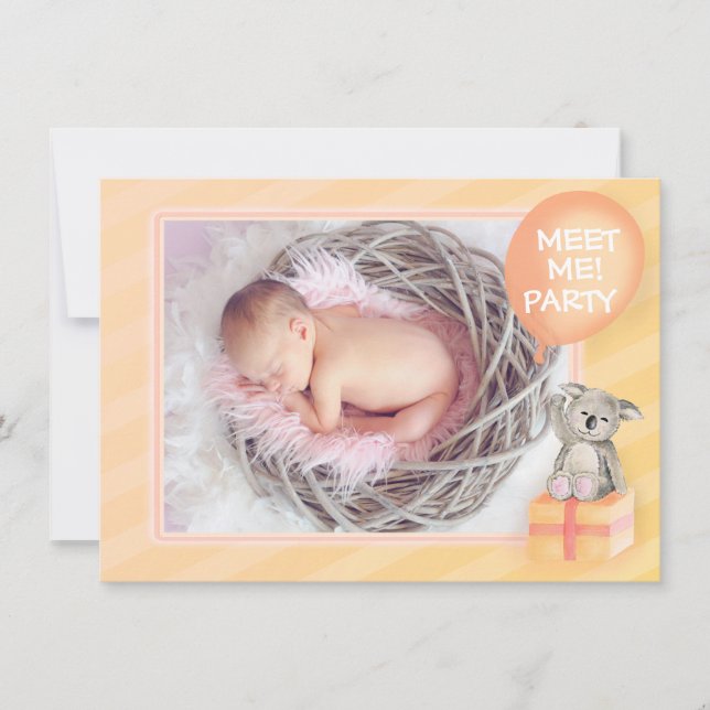 Rencontrez-moi nouvelle carte bébé faire-part oran (Devant)
