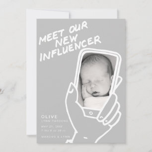 Rencontrez notre nouveau faire-part bébé Influence