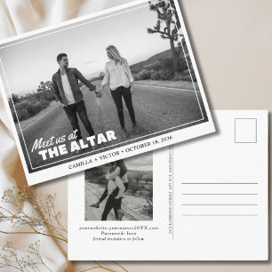 Rencontrez-nous à l'autel Carte postale de mise en