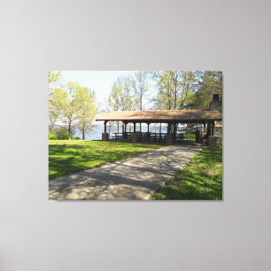 Rend lake in Southern Illinois Canvas Print