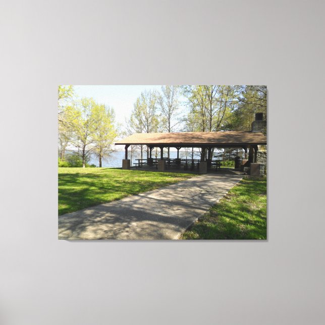 Rend lake in Southern Illinois Canvas Print (Front)