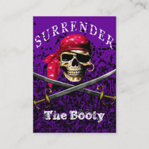 Rendez le modèle de carte de visite de pirate de