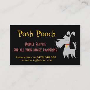 Rendez-vous Carte de toilettage de chien