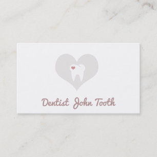 Rendez-vous Carte de visite blanc de logo de dent de dentiste