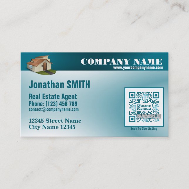 Rendez-vous Carte de visite de code de QR (code fait sur (Devant)