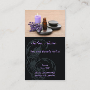 Rendez-vous Carte de visite de salon de santé de massage de