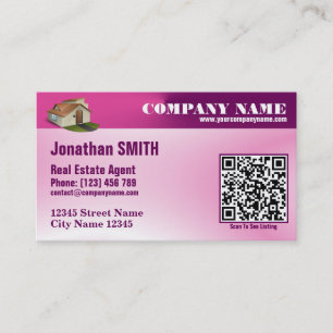 Rendez-vous Carte de visite moderne de code de QR