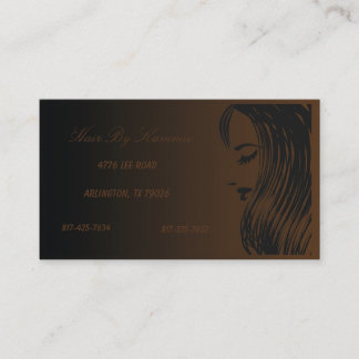 Rendez-vous Cheveux Brown, ongle, Carte de visite maquillage