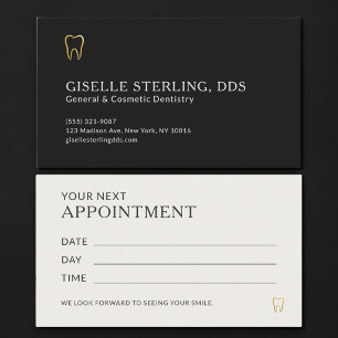 Rendez-vous chez le dentiste Black & Gold