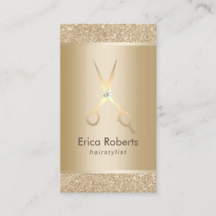 Rendez-vous de luxe d'étincelle d'or de coiffeur