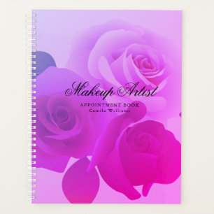 Rendez-vous de maquillage artistique floral fuchsi