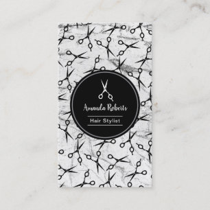 Rendez-vous de marbre de motif de ciseaux de salon