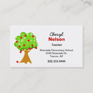 Rendez-vous Le carte de visite du professeur de pommier