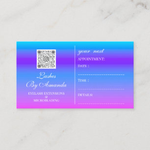 Rendez-vous maquillage cheveux Logo ongles rose QR
