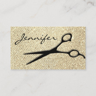 Rendez-vous moderne de styliste en coiffure d'or