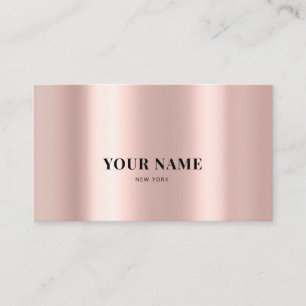 Rendez-vous Rose Gold Minimaliste élégant Carte de visite é