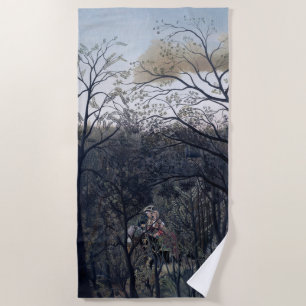 Rendezvous in the Forest 1889 Beach Towel