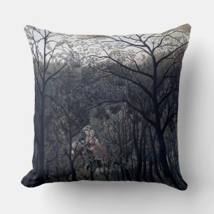 Rendezvous in the Forest 1889 Throw Pillow