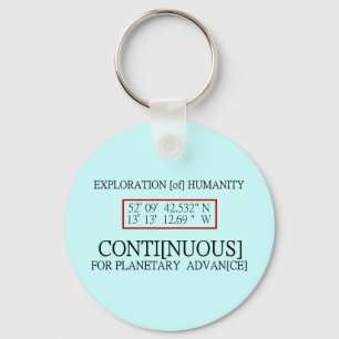 Rendlesham Binary Code Scientific UFO Conspiracy Keychain